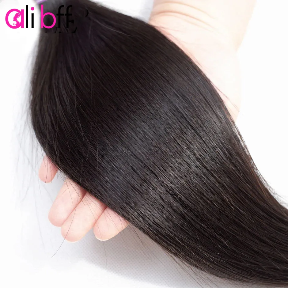 Straight Brazilian Human Hair Bundles Weaving Extensions  display picture 2