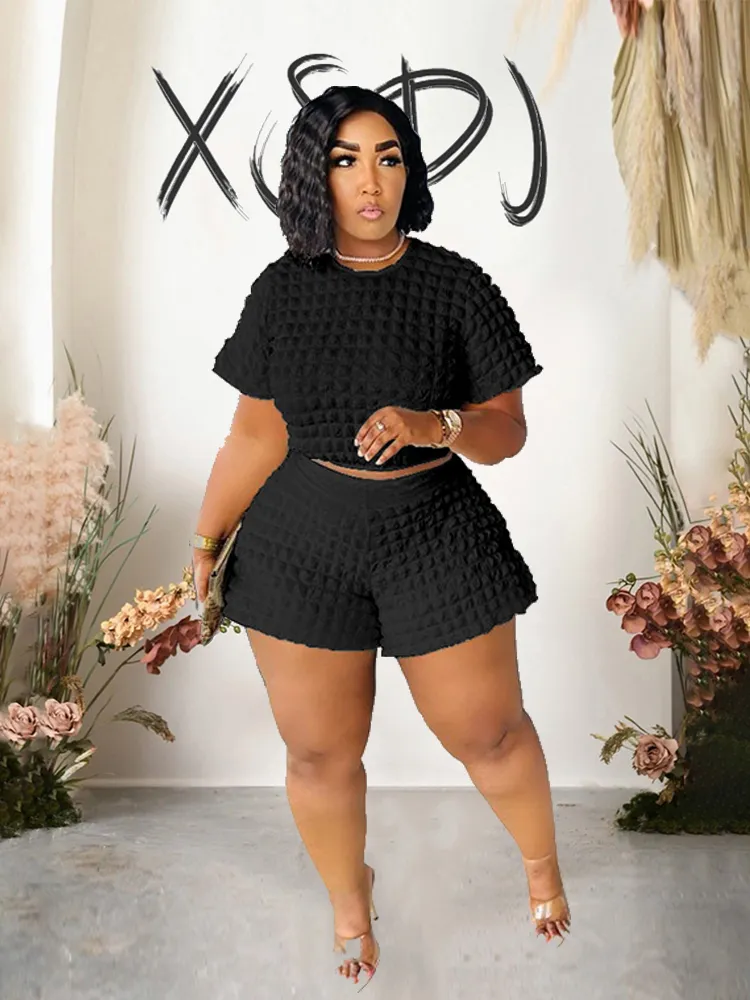 Curvy Matching Set Biker Shorts Responsible, Black Bike Short With