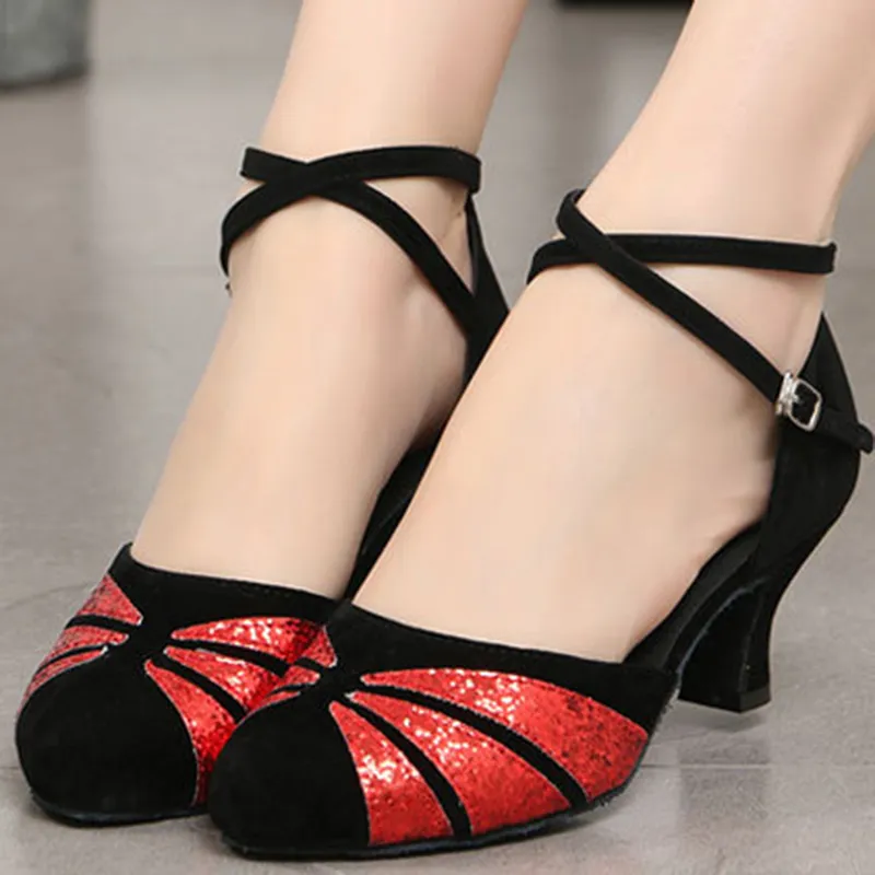 Chaussures De Danse Femme Talon Haut - Pour Danse Latine, Salon, Salsa, Jazz, En Satin Avec Semelle Daim Antidérapante