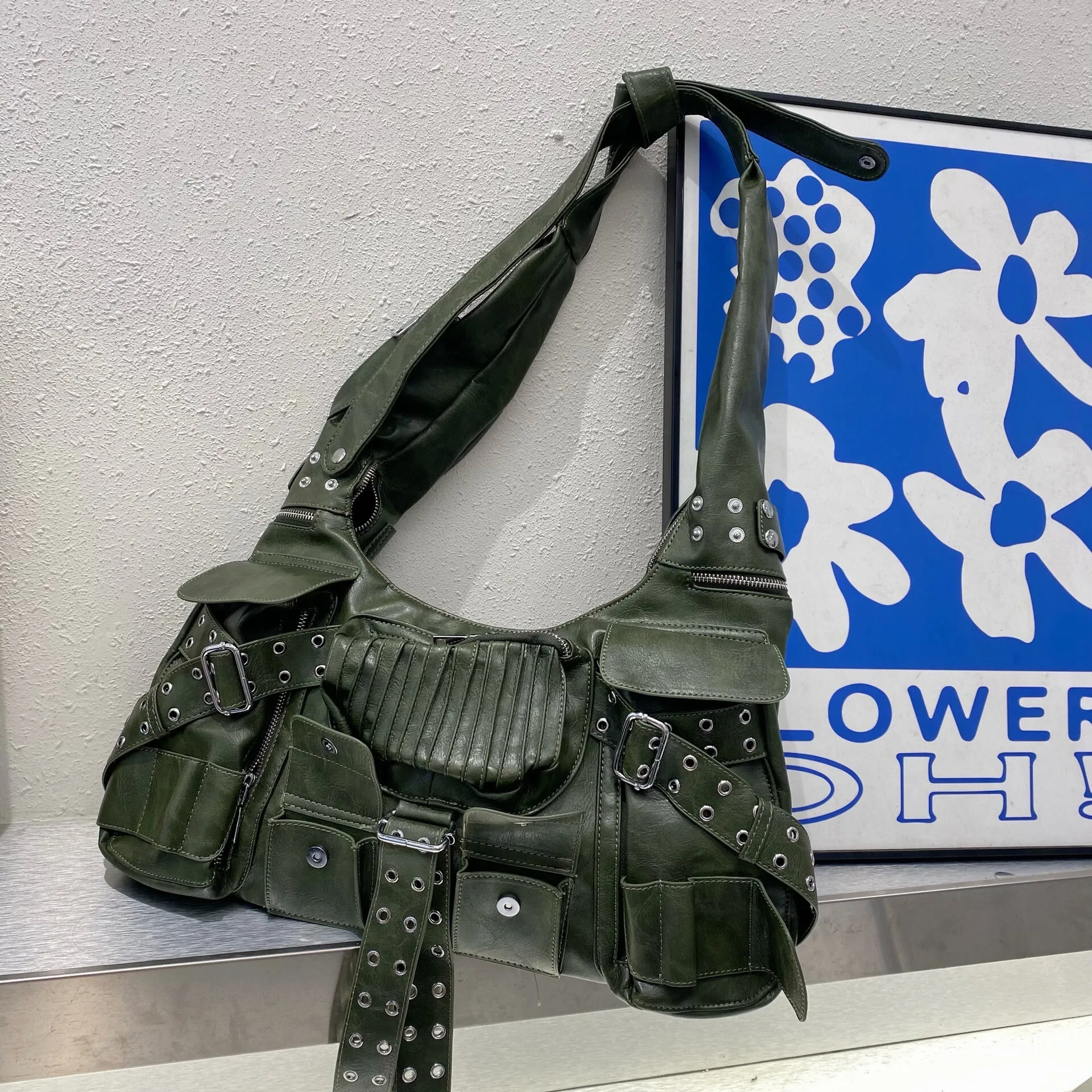 Y2K Vintage Genuine Leather Shoulder Bag Trendy Harajuku Crossbody Purse,  Shop Now!