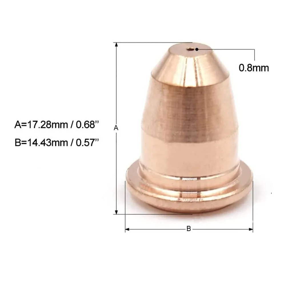 10x Plasma Cutting Electrodes PR0110 – For Trafimet S25/S35/S45 Torches – Weldingstop