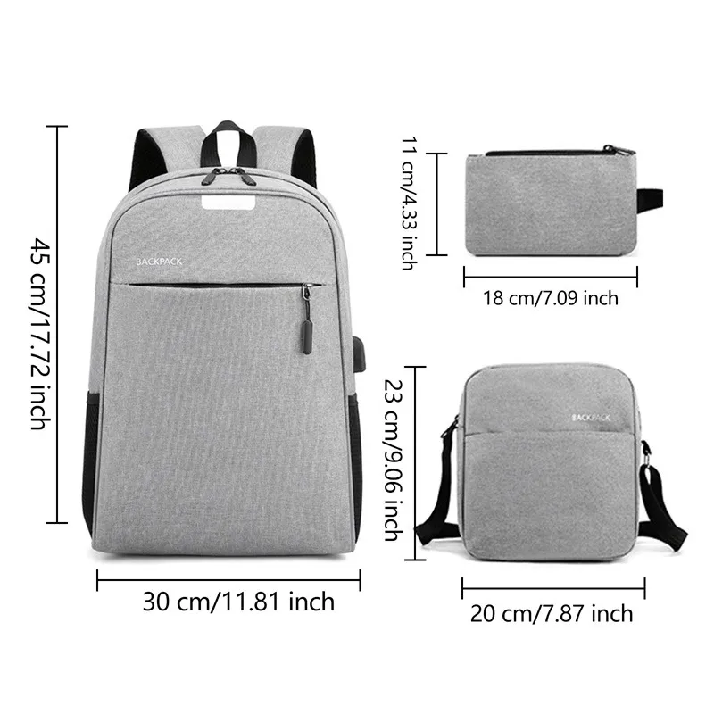 Set Backpack Laptop Waterproof Computer Bag with USB Charging Large Capacity for Men Students Teen from Dhgate Backpack - price 17.77 Set Backpack Laptop Waterproof Computer Bag with USB Charging Large Capacity for Men Students Teen from Dhgate Backpack - price 17.77