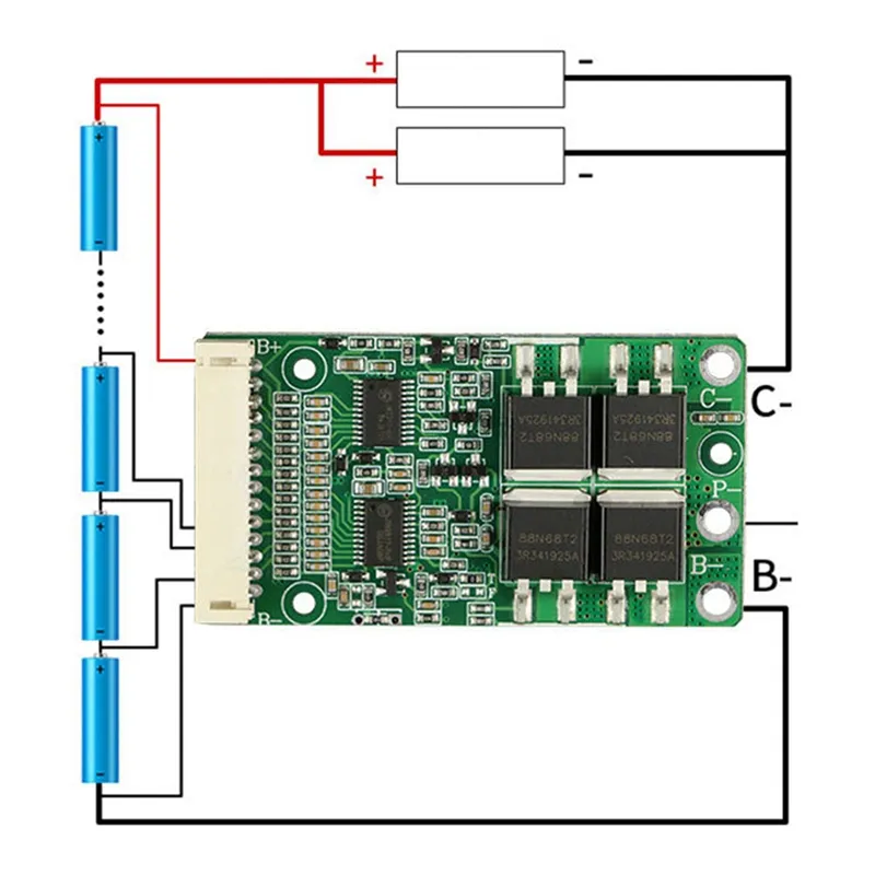 DHgate.com:13S 48V 15A 20A 30A Lithium Battery Balanced BMS