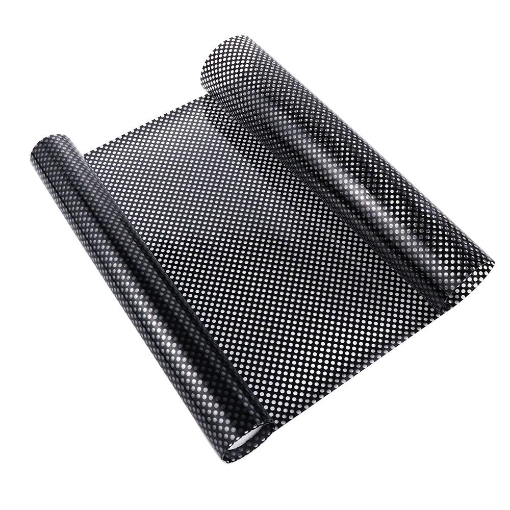 Self Adhesive Window Shades Black & White Mesh Window Film Privacy ...