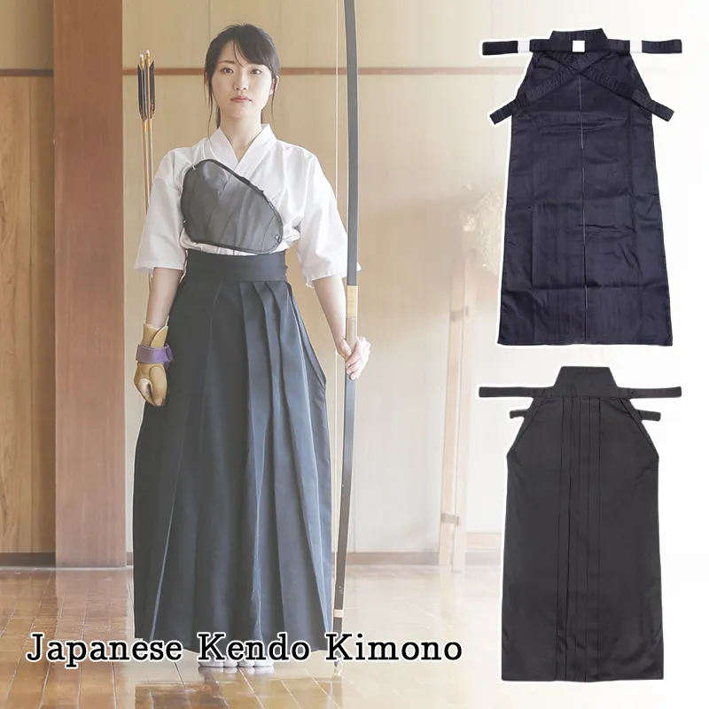 Japan Samurai Kimono Set Kendo Gi Hakama Hose Haori Jacke Aikido Cosplay Kostüm