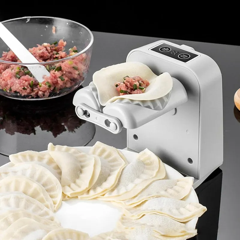 2 in 1 Dumpling Maker, Manual Dumpling Wrapper Mold Maker, Dumpling Skin Maker with Dumpling Press Molds Set, Empanada and Dumpling Skin Dough Press Maker, Kitchen Gadget for Dumplings Making