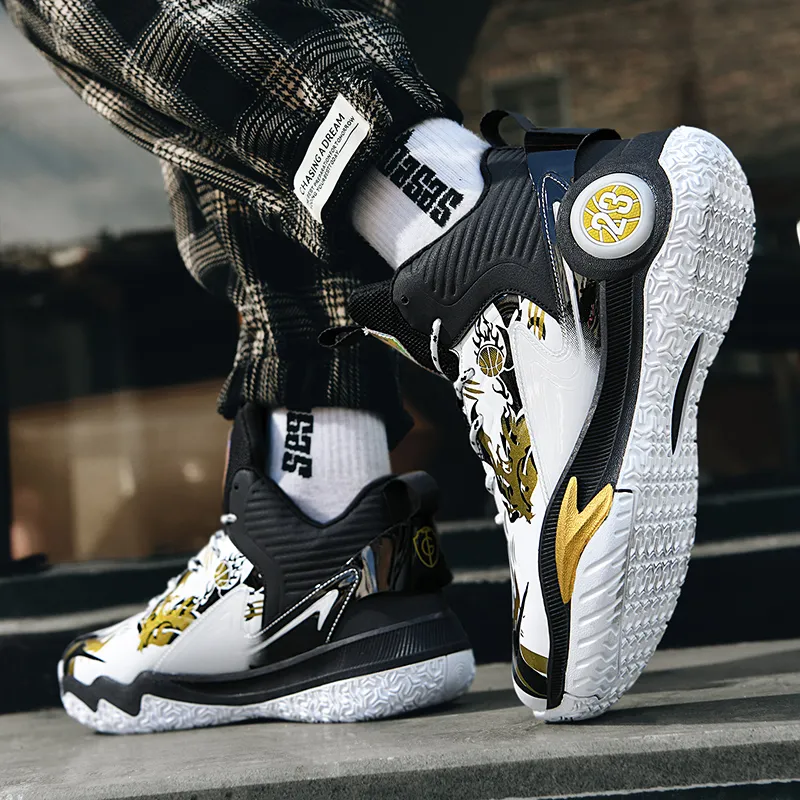 Waterproof Non Slip Leather Youth Wide Basketball Shoes For Men Women And Kids Ideal For Outdoor Training And Basketball From Ashoesfactory 27.73 DHgate.Com