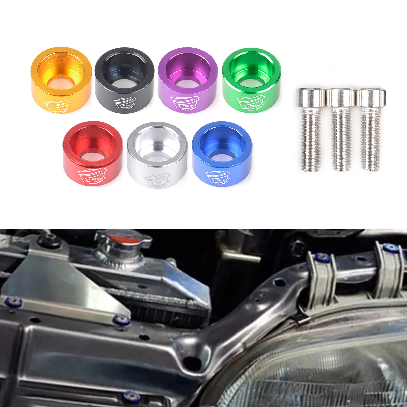 8PCS Stainless Steel License Plate Screws Rust-Proof Anti