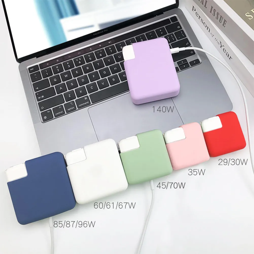Rubberized Case For Macbook Air, Silicone Protective Charger Cover