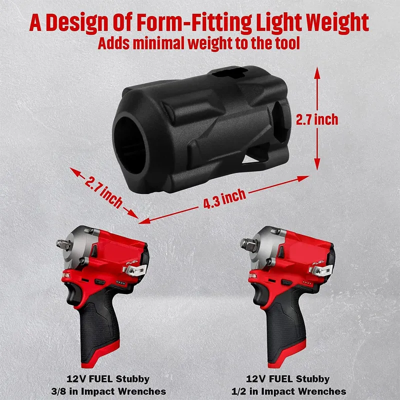Milwaukee M 12 Half Inch Electric Impact Boot Flexible Lightweight Portable And Protective Sleeve From Homepro6 15.28 DHgate.Com