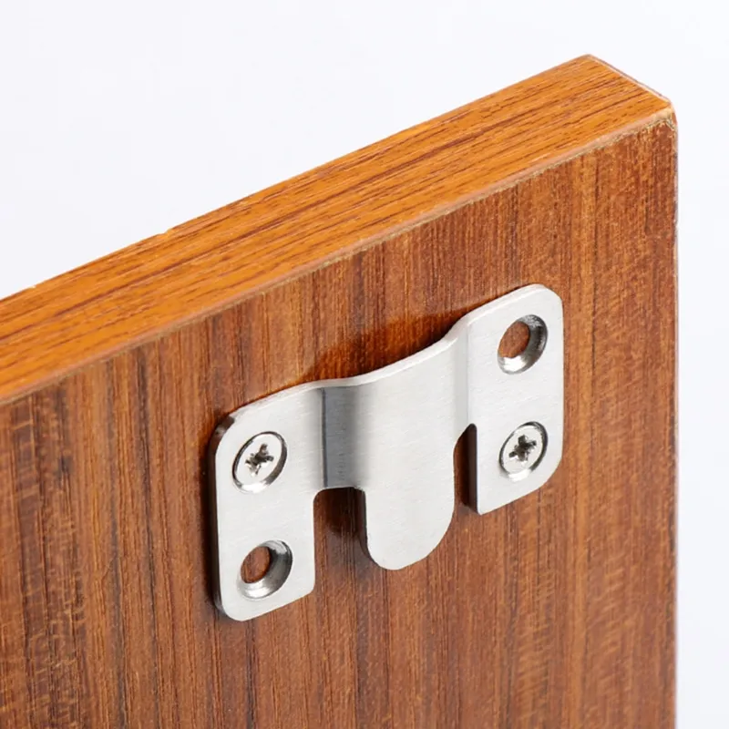 8 PCS Flush Mount Brackets, Concealed Headboard Wall Fixings Brackets, Heavy Duty Stainless Steel Concealed Interlocking Z Clip Wall Fixings For Headboards Mirrors Pictures Frames Art Hanging - View #12