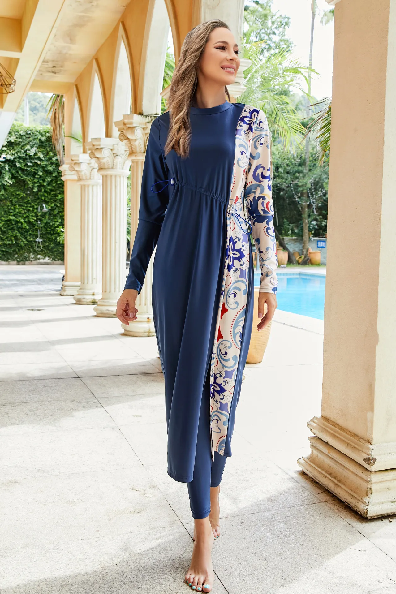 Muslim Swimwear Women Long Sleeve Swimsuit Modest Islamic Bathing