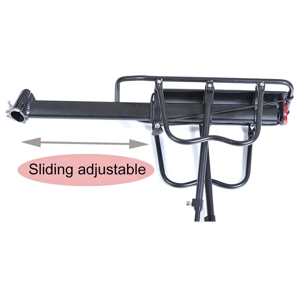 Adjustable Aluminum Bike Rear Rack | 65kg Capacity Bicycle Carrier For Mountain & Road Bikes