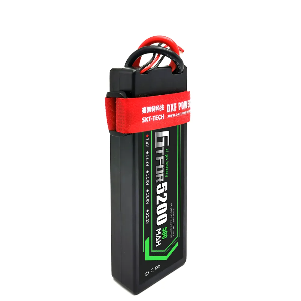 12v Lipo Battery High-Capacity 5200mAh 50C Hardcase Battery Pack with T ...