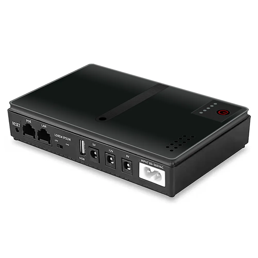 10400mAh Wired Mini Portable UPS Backup Power Supply for WiFi