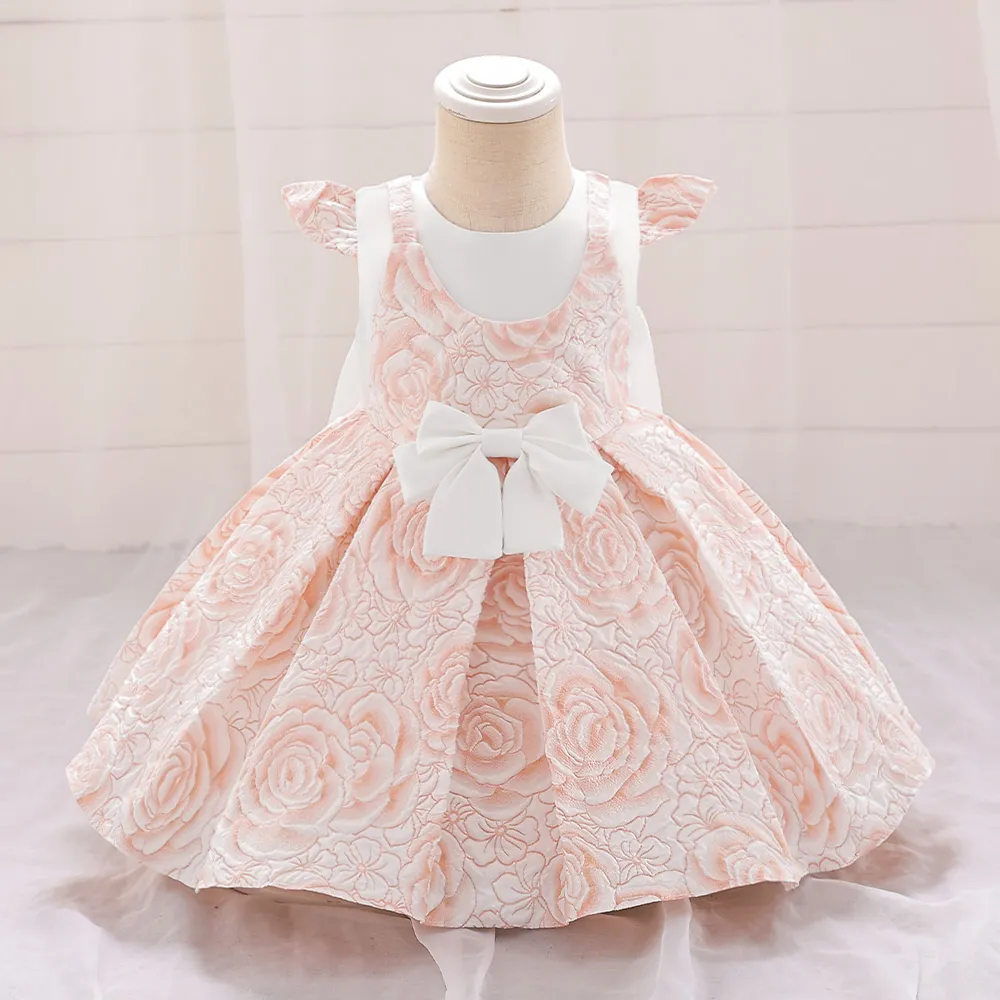 Birthday Party Baby Girl Dress with Floral Bow Polyester Pink Formal Gown for 0-24 Months from Dhgate Girls' Shoes - price 15.93 Birthday Party Baby Girl Dress with Floral Bow Polyester Pink Formal Gown for 0-24 Months from Dhgate Girls' Shoes - price 15.93