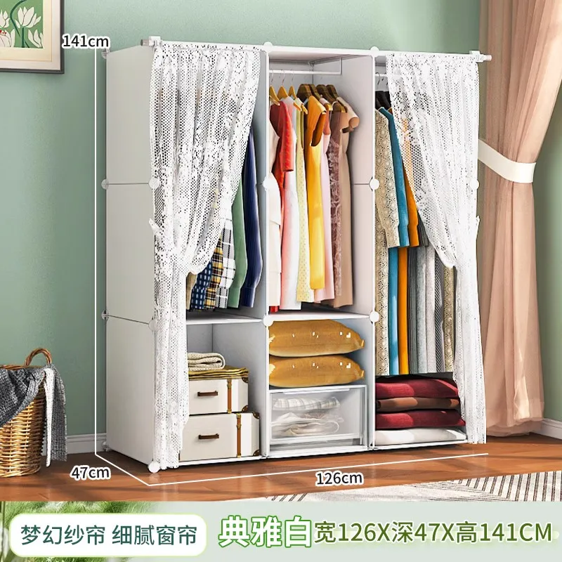 Kids Open Closet Organizer - Portable Wardrobe, Plastic