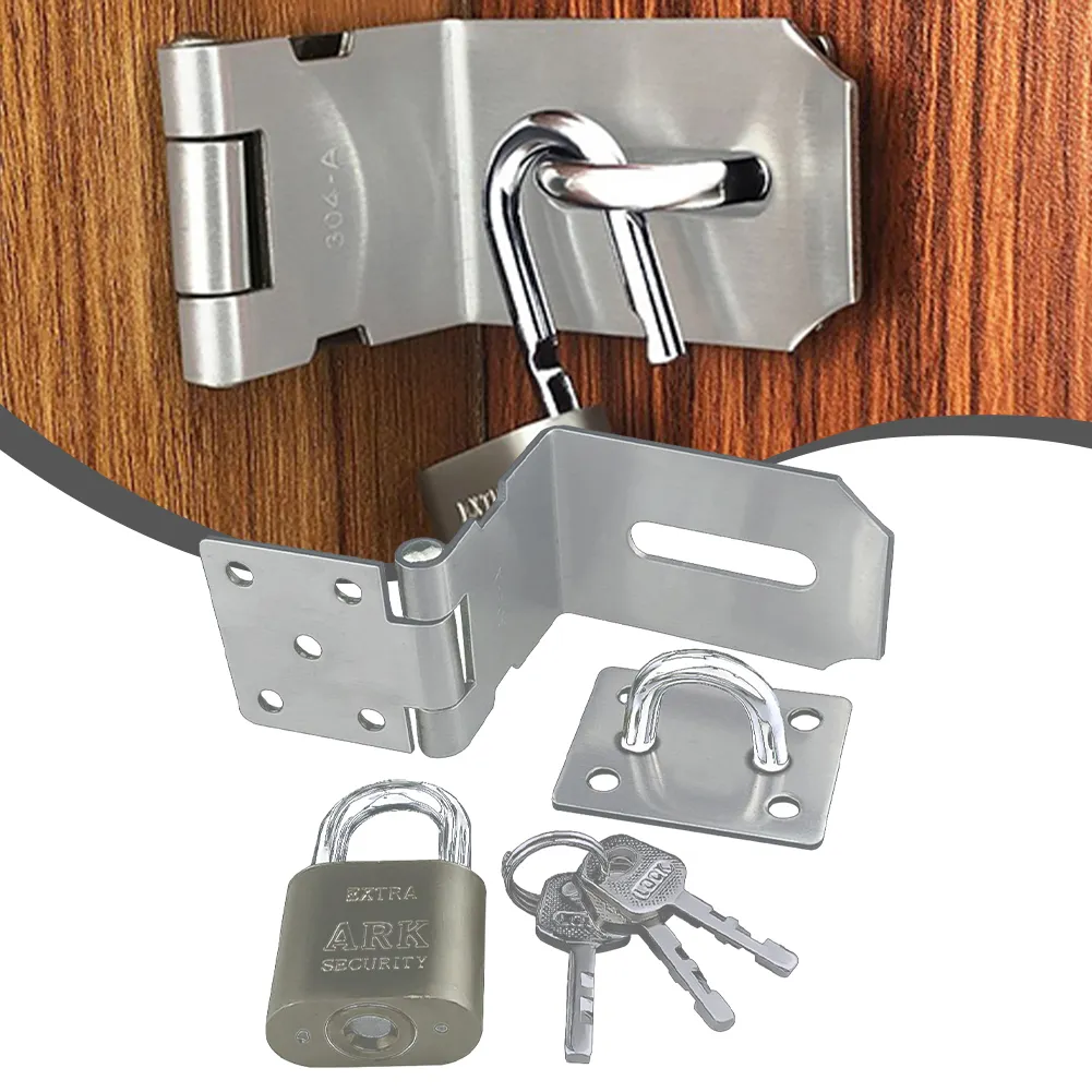 thumbnail image 2 of TIMCO Galvanised Heavy Duty Padlock Protection Bar - Security Hasp And Staple For Sheds 2 of 4