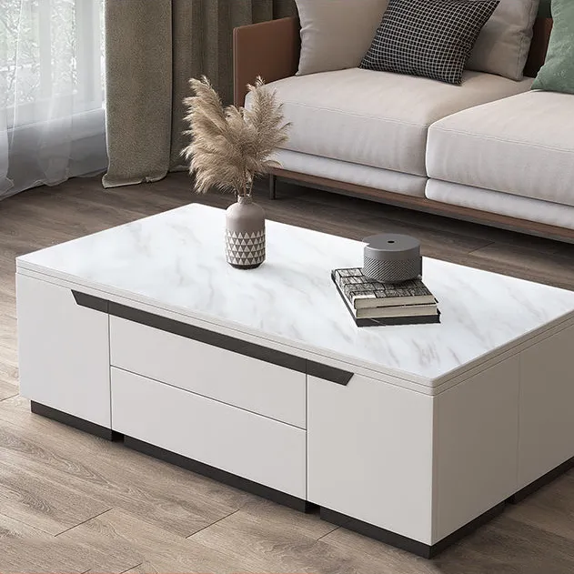 Multifunctional Lifting Folding Coffee Table Dining Table: Dual