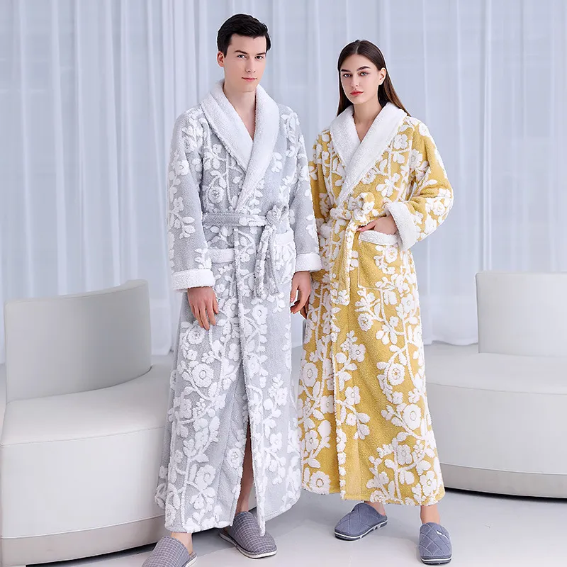 Men's Winter Flannel Bathrobe Plus Size Extra Long Velour Polyester Robe  from Dhgate Girls' Capes and Jackets - price 52.2