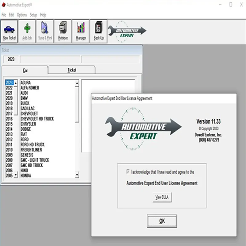 Newest 2023 Automotive Expert V11.33 Management Software  TIME unexpire patch with Crack for unlimited install with install vide