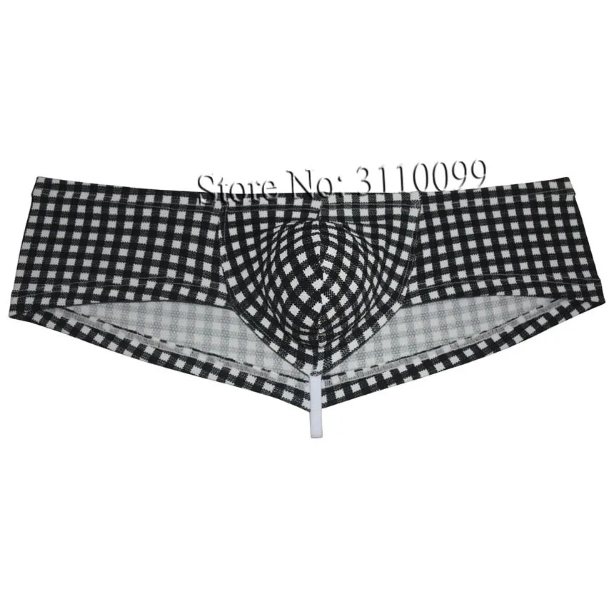 Men's Skimpy Boxer Briefs Hipster Thong Trunks Brazilian Bikini Pouch