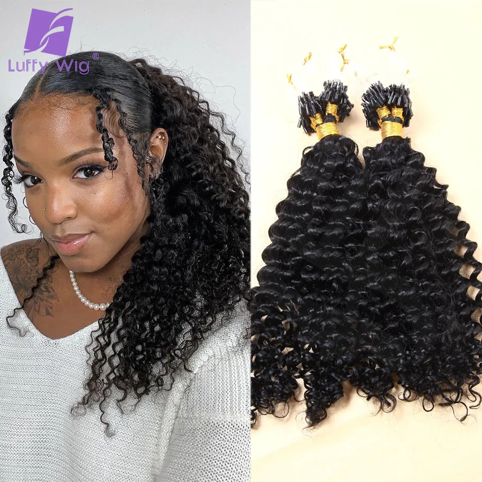 Curly Brazilian Remy Micro Loop Kinky Curly Weave Hair Bundles Natural Color For Black Women From Ddmymaster 44.7 DHgate.Com