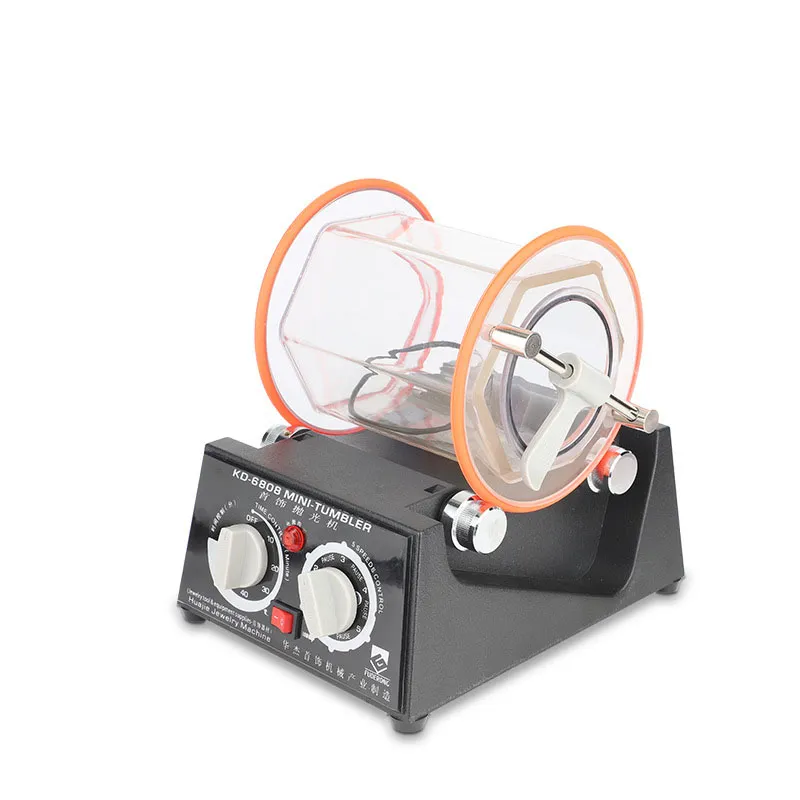 Rotary Tumbler Surface Polisher Machine for Metal, Jewelry, and
