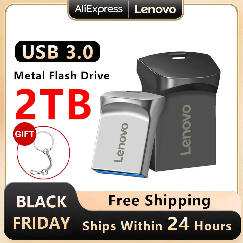 2TB USB Flash Drive- 1TB USB Memory Stick (Up to 100MB/s), Waterproof  Metal Pen Drive for PC, Laptop, Car, Audio, Video Storage