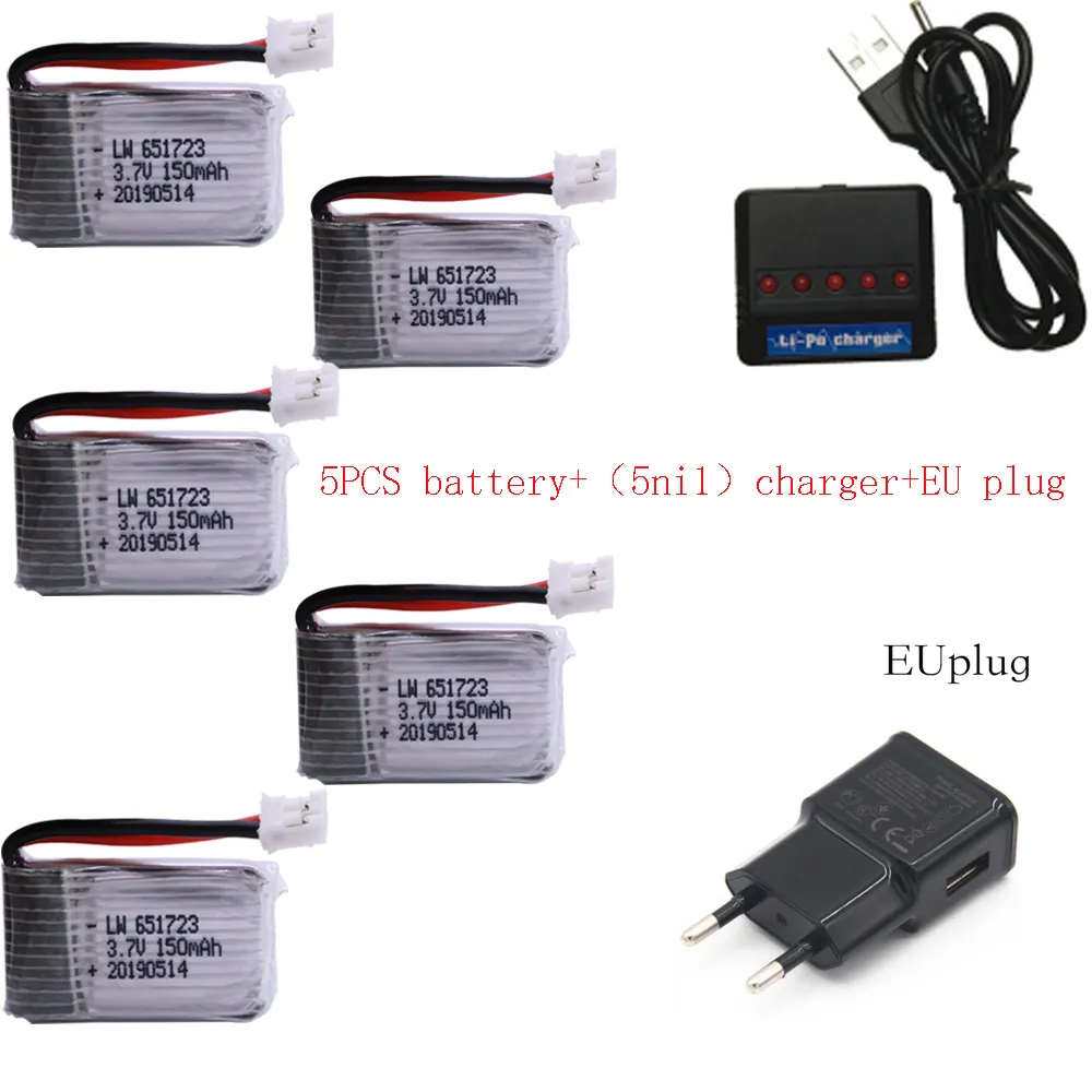 Batteria H36 3.7V 150mAh per JJRC E010 E011 E012 E013 Furibee F36 RC