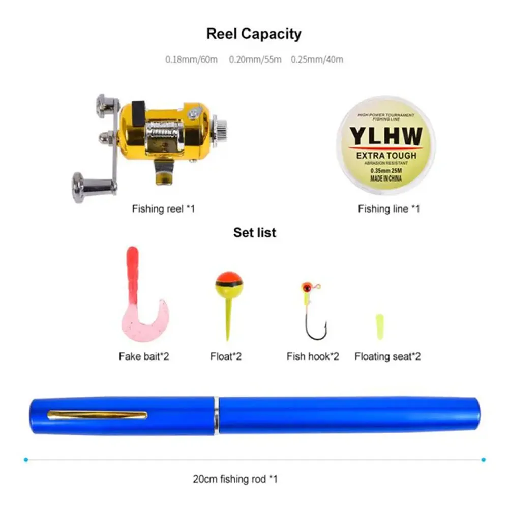 capaci portable telescopic fishing rod and reel combos Fishing bag is made of anti High Quality Telescopic Fishing Rod