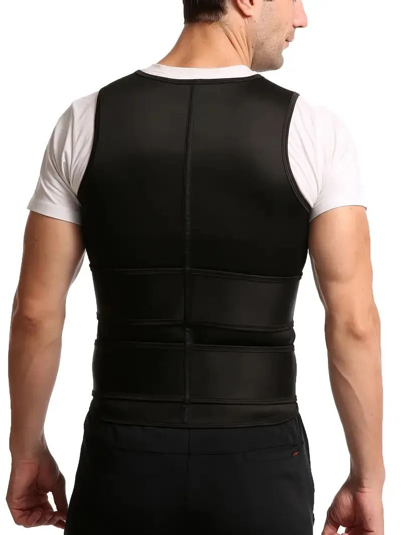 Mens Neoprene Waist Trainer Sauna Suit With Adjustable Mens Compression Tank Tops For Sweat Workout And Trimming From Ddmyearth 16.73 DHgate.Com