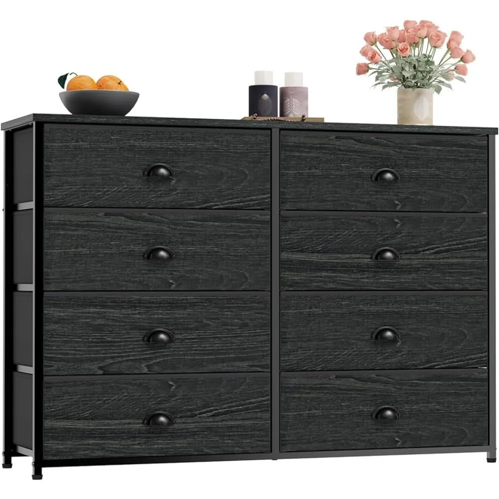 Furnulem TV Dresser Cabinet 40 in Long with 8 Wide Drawers, Black,  Minimalist Modern Style from Dhgate Living Room Furniture - price 123.54