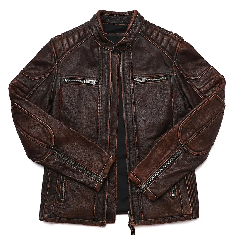 【BELVET】 Leather Jacket brown Mサイズ Mens Leather Walbusch Lamb Nubuk Leather Jacket Size 54 Brown | eBay