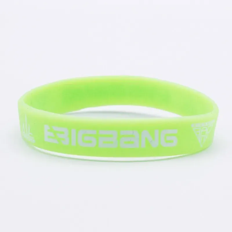 Silicone Bracelet With Big Bang English Letters Colorful KPOP Idol