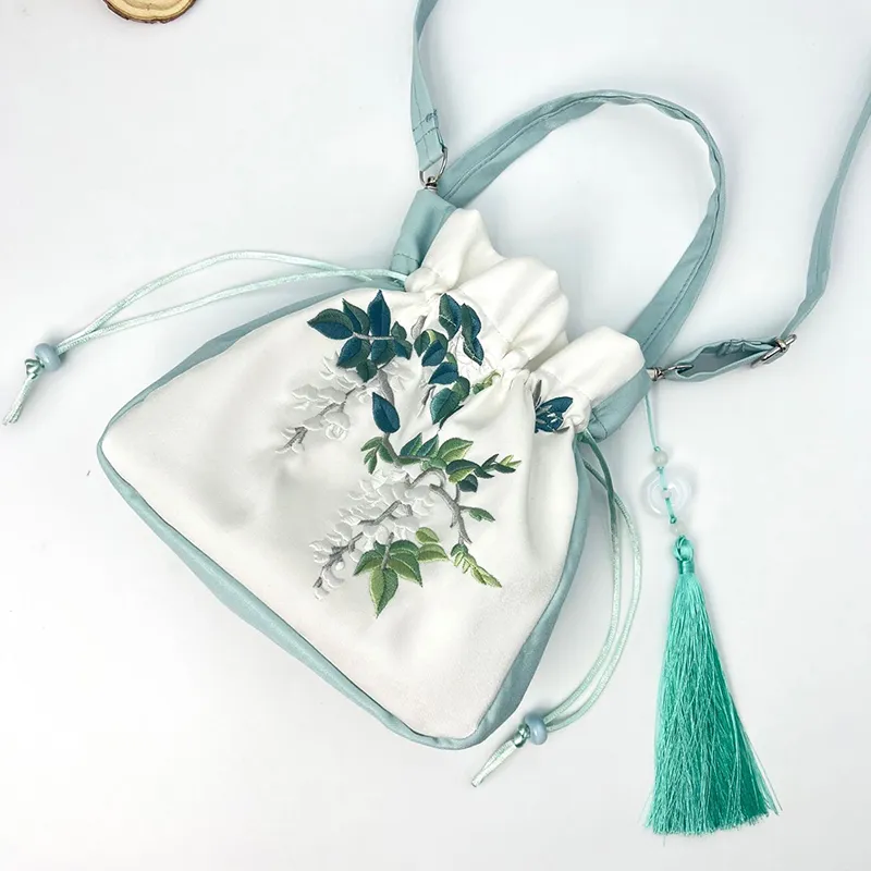 DHgate.com:2024 Floral Embroidered Hanfu Handbag | Chinese
