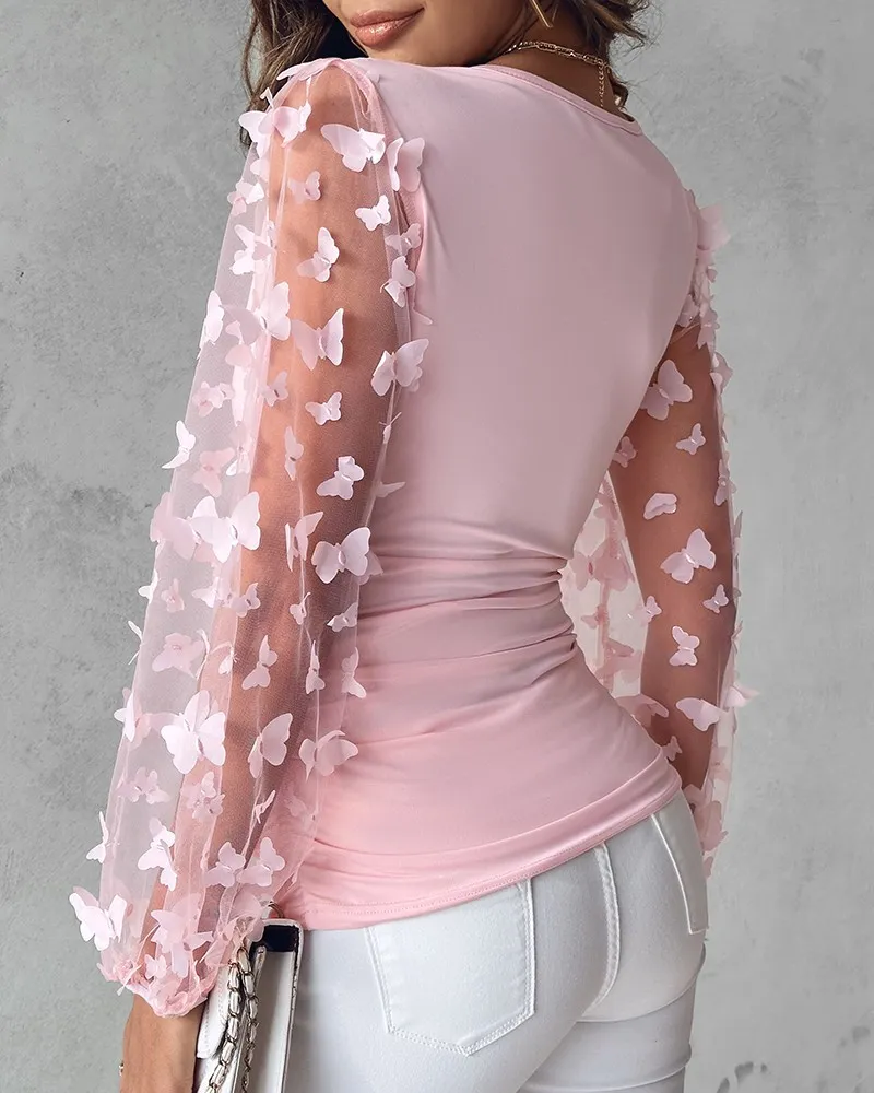 トップス ROMANTIC PATCHWORK SEE-THROUGH TOPS DHgate.com:Womens Sheer Mesh Patchwork Blouse: Elegant