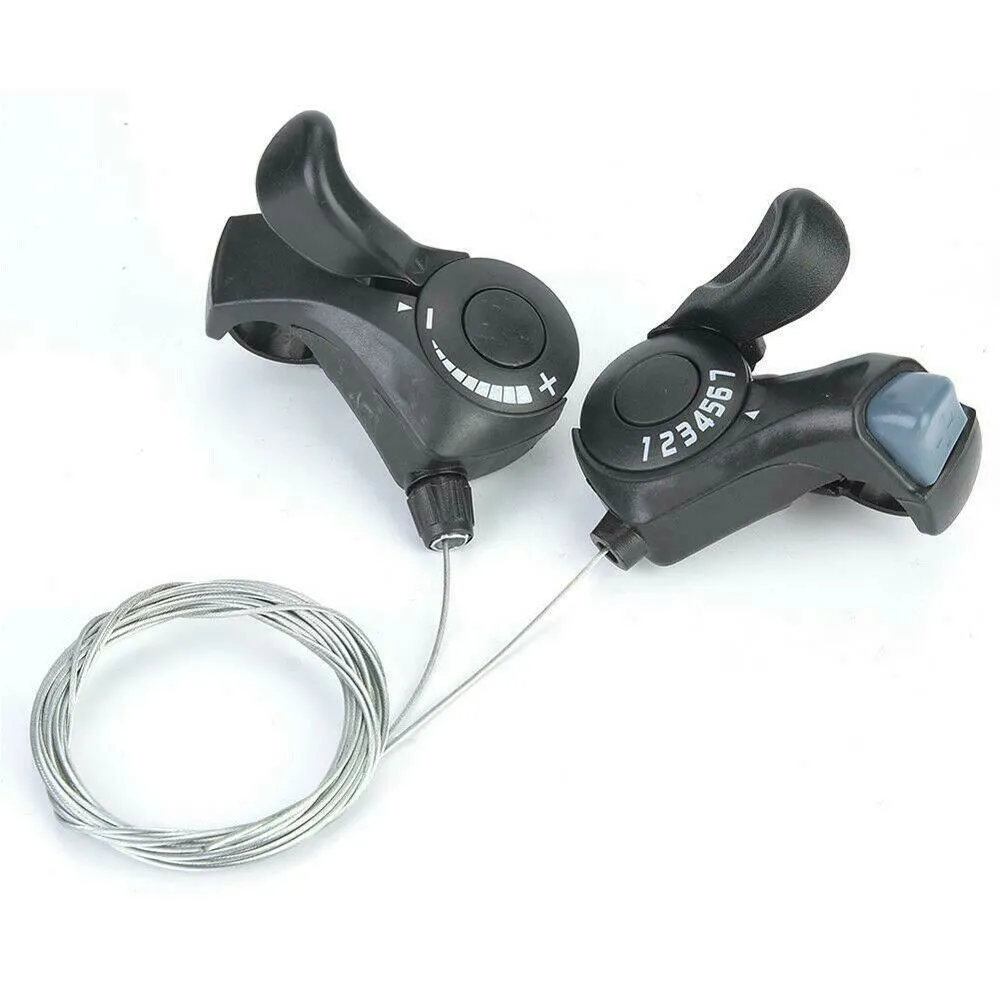 DHgate.com:Premium Aluminum MTB Bike Shifter Set: 3x7/21