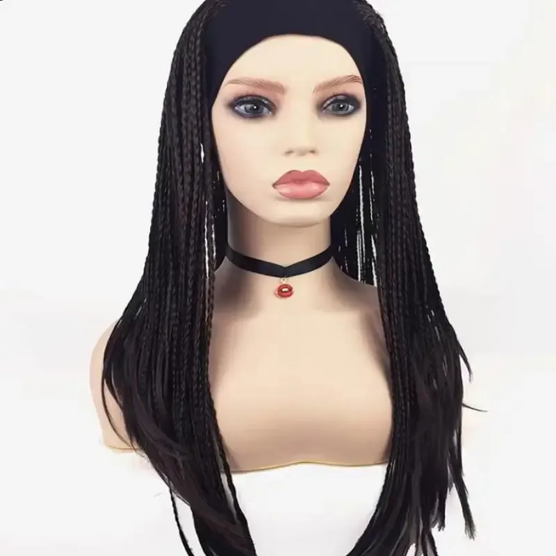 24 Black Blonde 3 4 Half Braid Braided Headband Wigs For Women Perfect For Halloween Cosplay And African Dreadlocks In From Ddmyearth 46.72 DHgate.Com