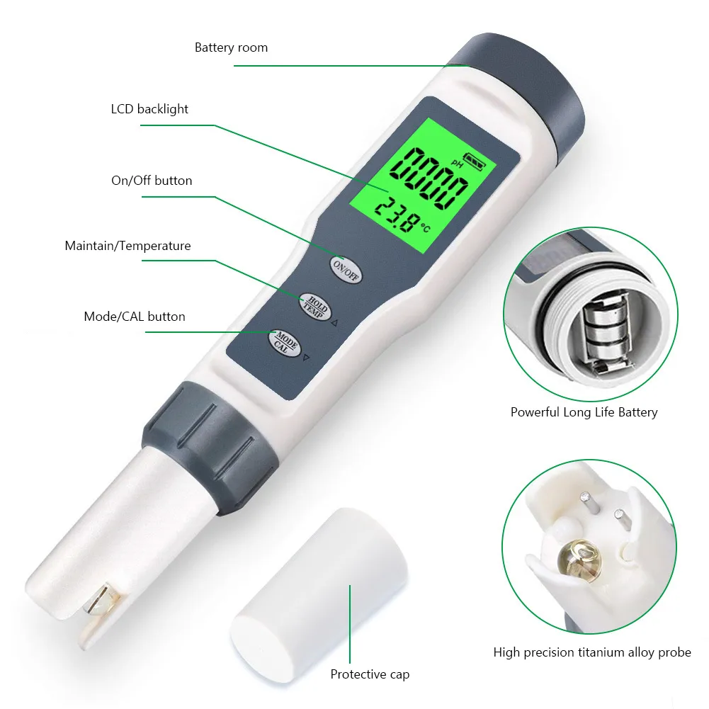 Smart WIFI Online Meter PH ORP Temp Aquarium Water Quality Tester Monitor Controller For Swimming Pool Spa Soilless Cultivation