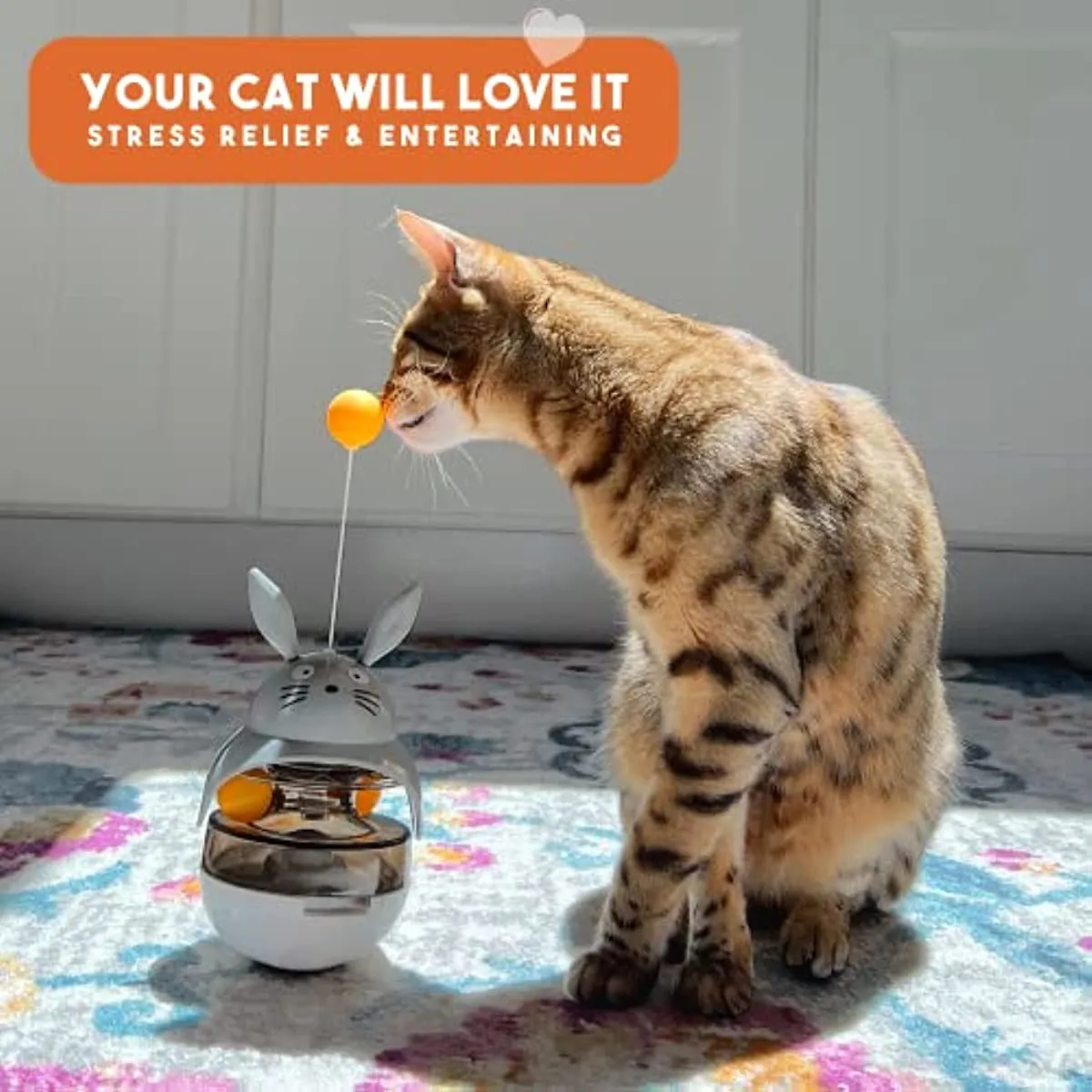 ATUBAN Interactive Cats And Automatic Feeders Toy With Sounding Bell And Car Indoors Enhance Stress Relief And Exercise Skills From Ddmyearth 27.54 DHgate.Com