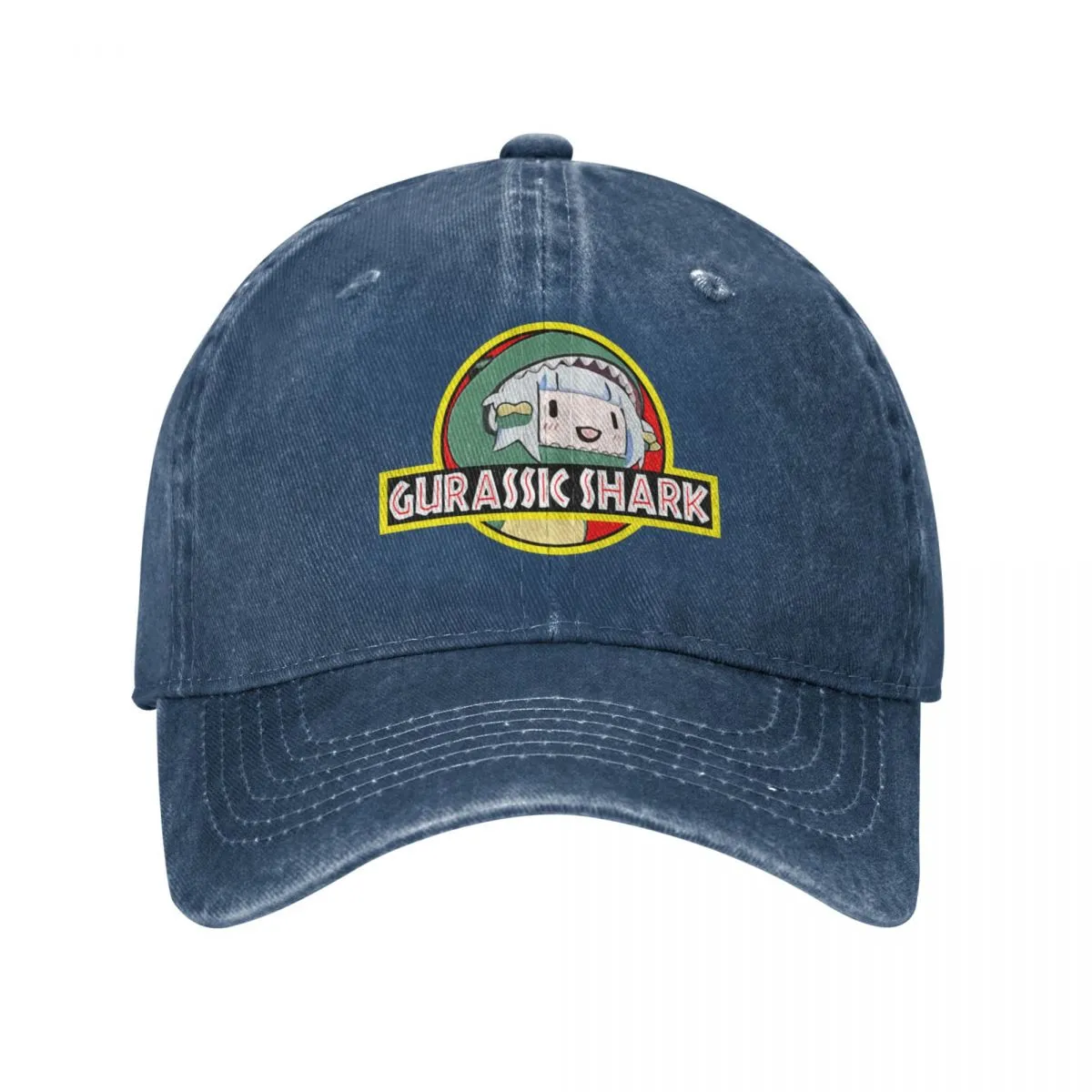 Gawr Gura Hololive EN Gurassic Shark snapback baseball cap