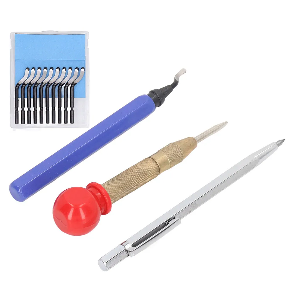 Deburring Tool Kit with Interchangeable Blades: Precision Woodworking ...