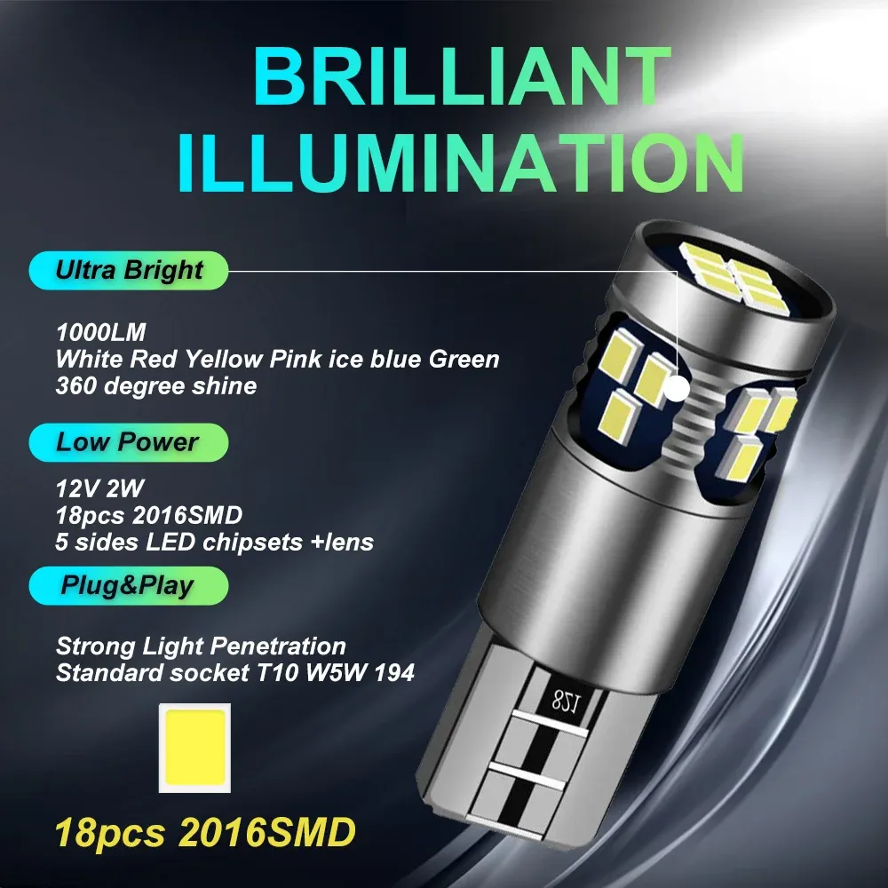 T10 W5W LED Bulb Guide: Specs, Usage & When to Compare