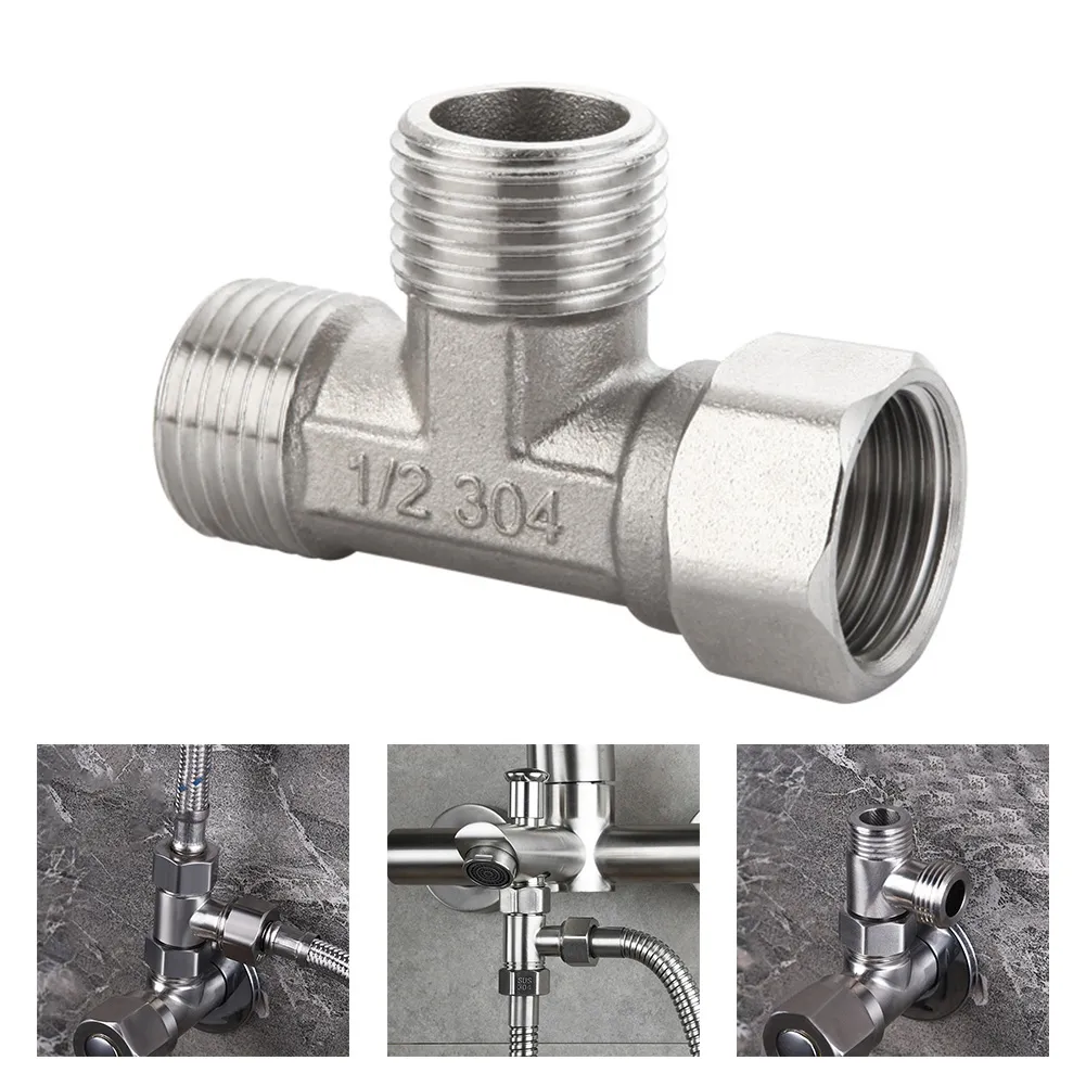 PDPBath Solid Brass 3 Way Shower Ar Diverter Valve With Handheld