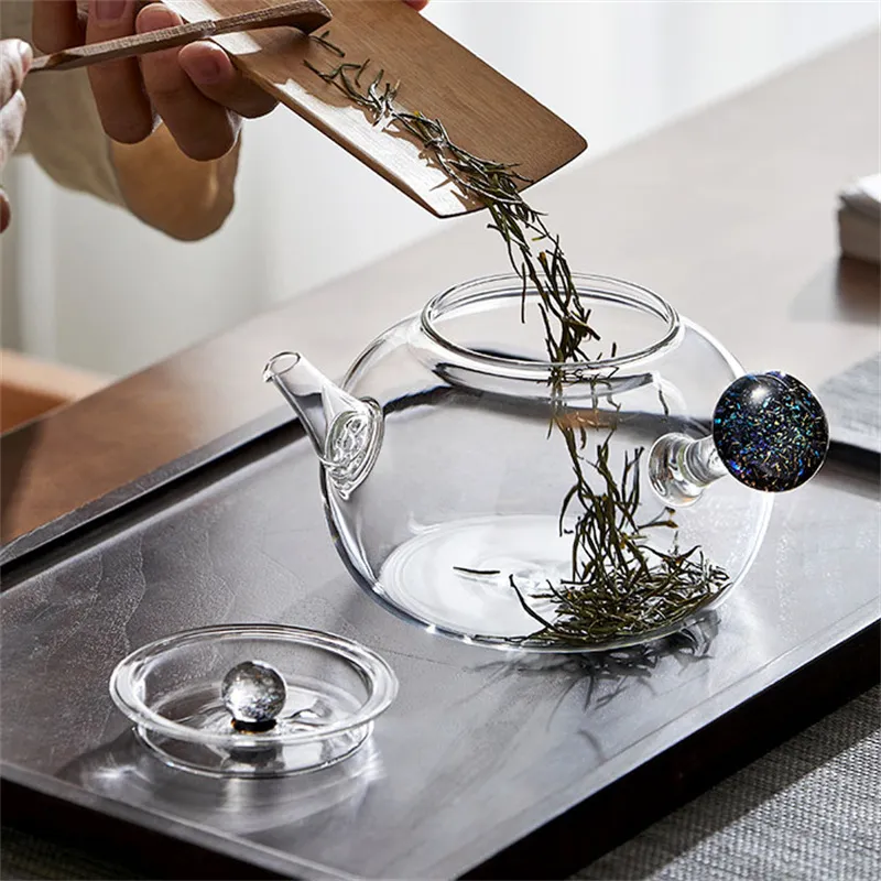 SHOWERORO Stainless Steel Tea Kettle Infuser Water Kettle For Brewing Loose Tea Induction Compatible Capacity For Use