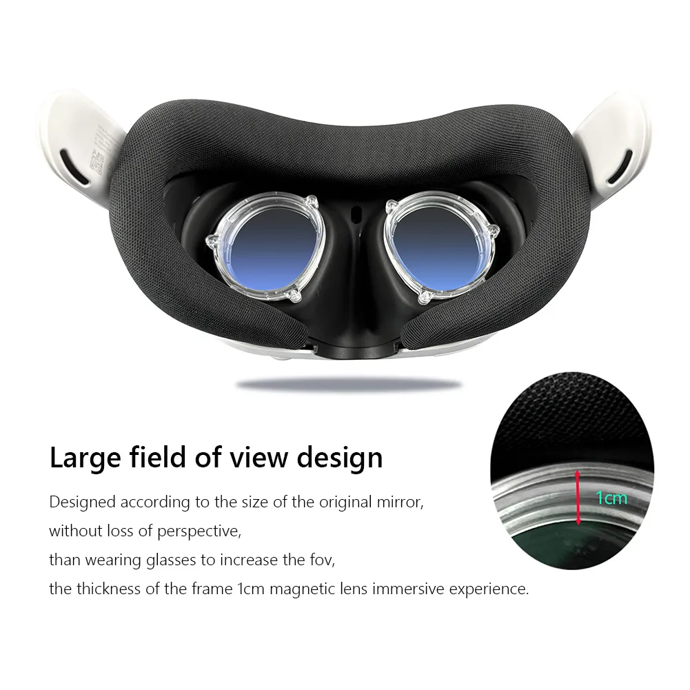 VR Magnetic Frame With Anti Blue Light Scratch Resistant Lenses