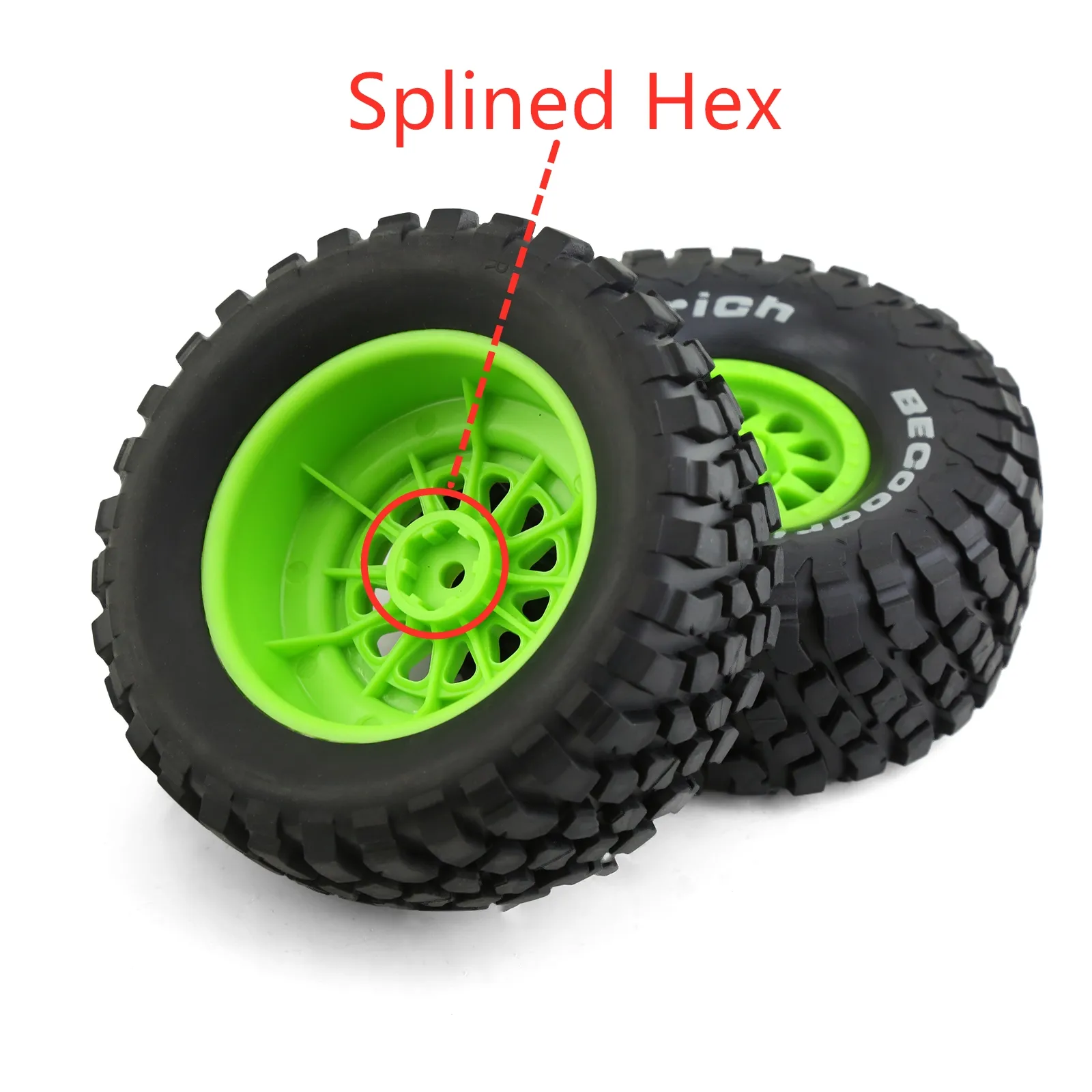 12mm Hex RC Wheels And Tires, Daitoku RC Car Tires For Arrma 2S Typhon