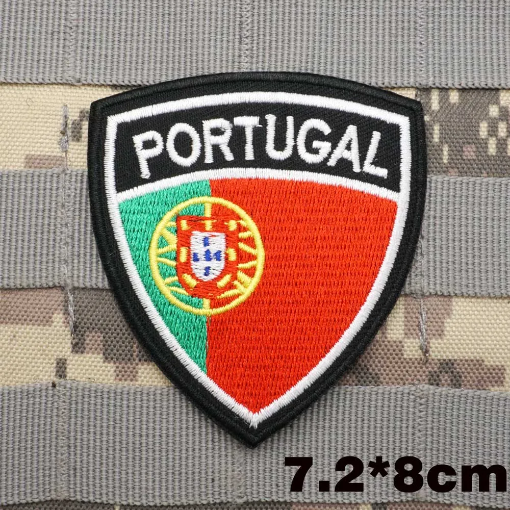 Country Flag Portugal Embroidered Patch | Iron On | Military Airsoft - Foto 8