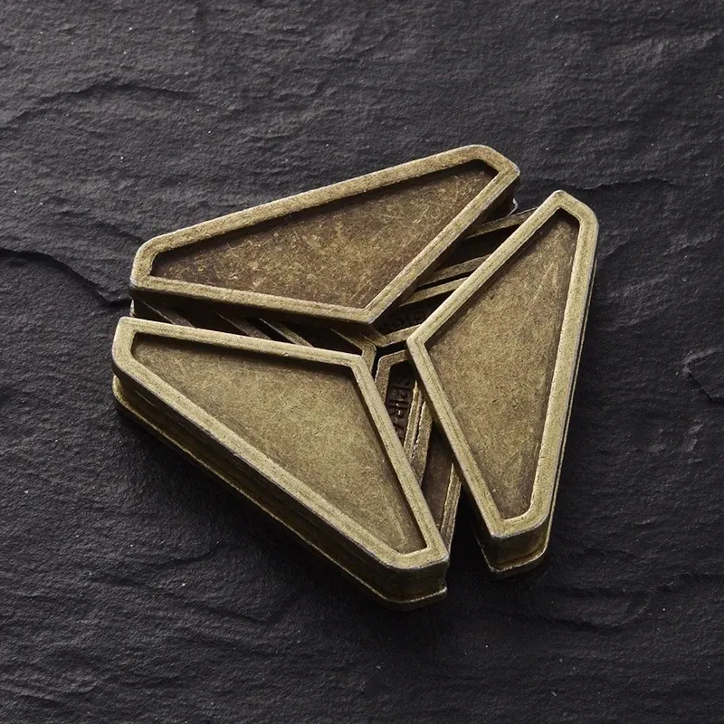 Alloy Triangle Lock Puzzle 3D Unlock Metal Brain Teaser IQ Games